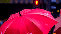 Umbrella perspectives, Argyll Street