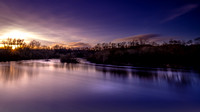 Winter Clyde Sunset, Barons Haugh, Motherwell