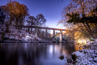 Winter over the Clyde, Camp Viaduct, Motherwell